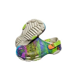 New GREEN Unisex Crocs Sandals Men's Classic All Terrain Fur Out Clog Size 10